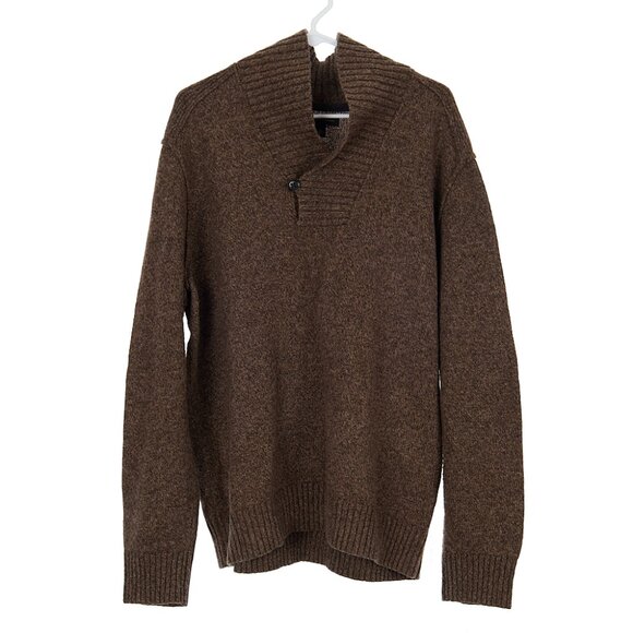 Banana Republic Lambswool Blend Shawl Collar Men's Sweater XL - Picture 1 of 8